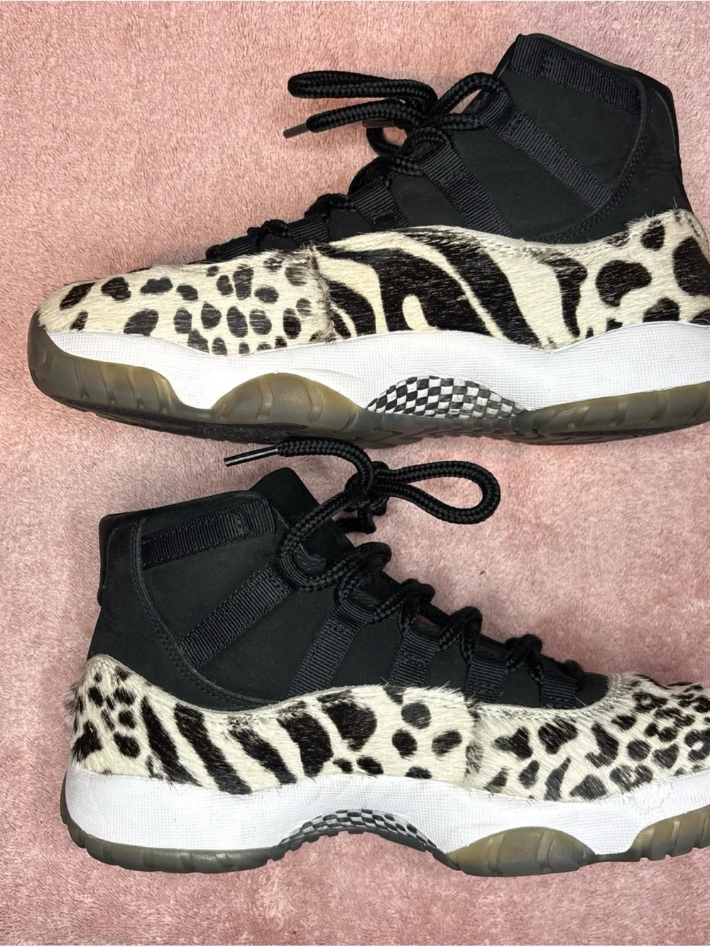 Air Jordan 11 Animal Instinct Zebra Leopard Print Women’s Size 7.5 Sneakers